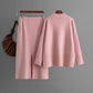 New FallWinter Solid-Color Turtleneck Sweater And Slit Bodycon Skirt Two-Piece Set