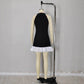 Womens Sleeveless Black Camisole With Starry Print A Line Patchwork Dress