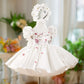 White Umbrella Princess Little Girl's Birthday Dress