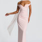 Girl Tube Top Off-shoulder Waist Elastic Hip Dress