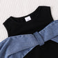 Micro-flare Denim Pants Two-piece Set