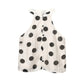 Polka Dot Hanging Collar Top Pleated Decorative Casual Shorts