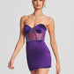 Robe à bretelles en maille pour femme, tendance et tendance