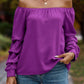 Women's Fashion Shoulder-baring Nodule Long Sleeve Shirt
