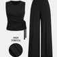 Casual Sleeveless Set Lazy Style Women's Suit