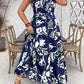 Women's Holiday Style Printing Mid-length Dress