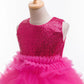 Robe à paillettes pour enfants européens et américains