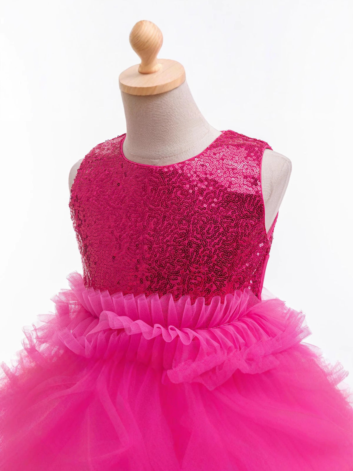 Robe à paillettes pour enfants européens et américains