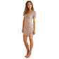 New V-neck Short Sleeve Lace Up Slim Fit Dress