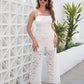 Summer Suspender Jumpsuit No Belt Trousers Wide Tube Type