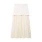 European And American Style Button Knitted Vest Skirt