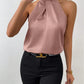 Women's Satin Halter Sleeveless Vest