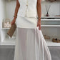 Women's Elegant Slim Knit Vest Top Suit