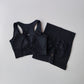 Quick-drying Sports Suit Women's Seamless Yoga Suit Yoga Clothes Shorts Two-piece Set
