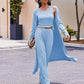 Women's 3-piece Casual Cardigan Vest Long-sleeve Suit