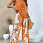 Print Suits Sleeveless Double-layer Vest And Loose Straight Pants