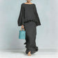 Womens Minimalist Shirt And Straight Skirt Set