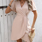 Elegant Style Foreign Trade European And American Style Dress Waist-tight Ladies