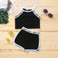 Ensemble deux pièces pour bébé fille, tenue de sport d'été fine, short décontracté et confortable, en pur coton