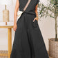 Sleeveless Colorblock Pocket Women's Suit