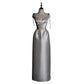 Robe-jupe en satin à imprimé floral, simple et légère, pour sortir