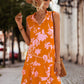 Women's Sleeveless Lace-up Ruffled Dress