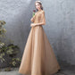 Robe de soirée de banquet pour femme, col montant doré, robe de fête annuelle, jupe