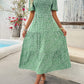 Women's Fashion Temperament Leisure Waist-controlled Large Hem Dress