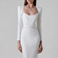 Ladies Simple Bandage Dress Long Skirt