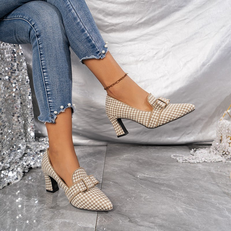 Women's Casual Fashion All-matching High Heels