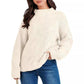 Drop Shoulder Loose Casual Twisted Knitted Pullover Sweater