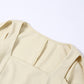 Square Neck Slim Wrap Hip Dress
