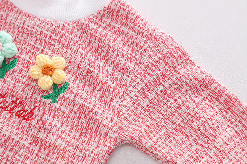 Girls' Long Sleeve Two-piece Pants