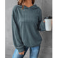 Sweat-shirt à capuche décontracté à manches longues et couleur unie pour femme, collection automne