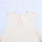 Women's Casual Sleeveless Short Side Button Decoration Knitted Top