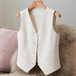 Slim Fit Sleeveless Short Waistcoat Jacket