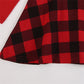 Robe à carreaux rouge pour fille, nouvelle fête de Noël