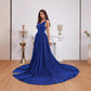 Tube Top Sequins Split Expansion Skirt Dress