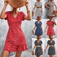 Women's Fashion Personality V-neck Floral Dress
