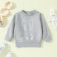 Girls' Popular Sweatshirt Rabbit Pattern