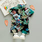 Children's Short Sleeve Shirt Korean Beach