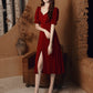 Toast Clothing Casual Wine Red Wedding Dress
