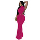 Solid Color Side Split Sleeveless Dress
