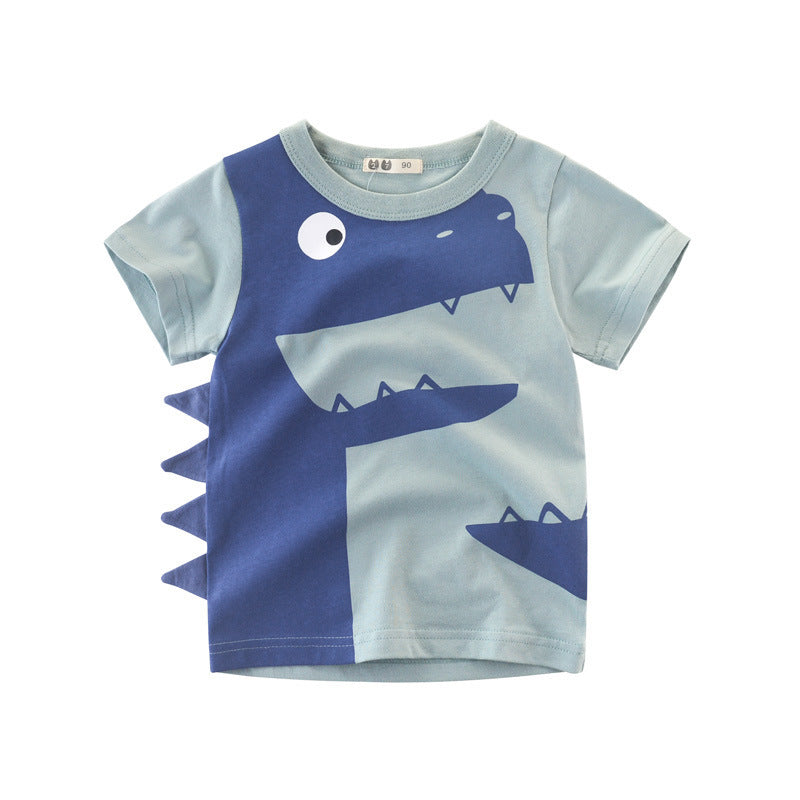 Version coréenne du nouveau t-shirt d'été à manches courtes pour garçons