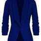 Fall Women's Clothing Pleated Sleeve Work Office Jacket Small Suit