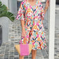 Women's Clothing 5 Points Sleeve Printing Dress