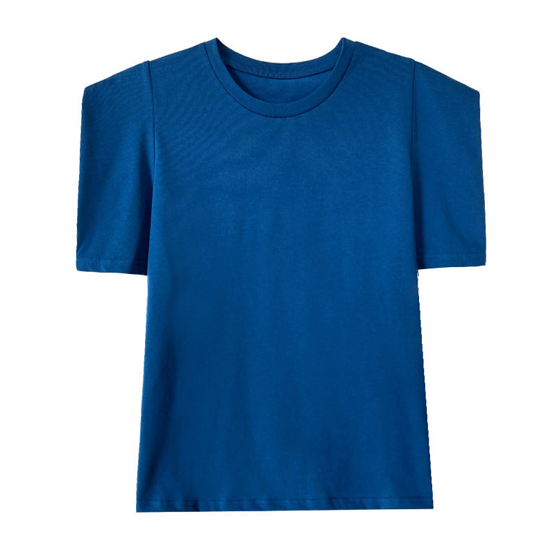 Women's Lazy Loose Round Neck Puff Sleeve Top