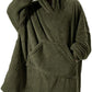 Winter Hoodie Sweatshirt With Big Pocket Women Hooded Tops Clothes