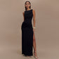 New Summer Round Neck Backless Dress Fashion Sleeveless