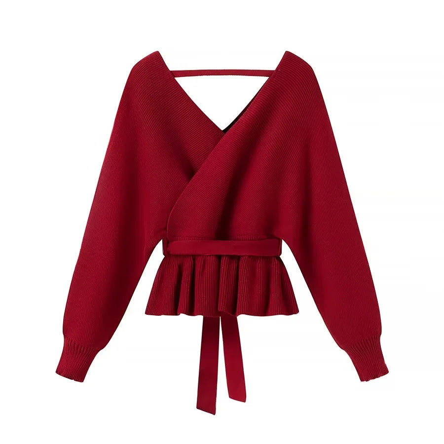 Fashion Pullover Women's V-neck Sweater